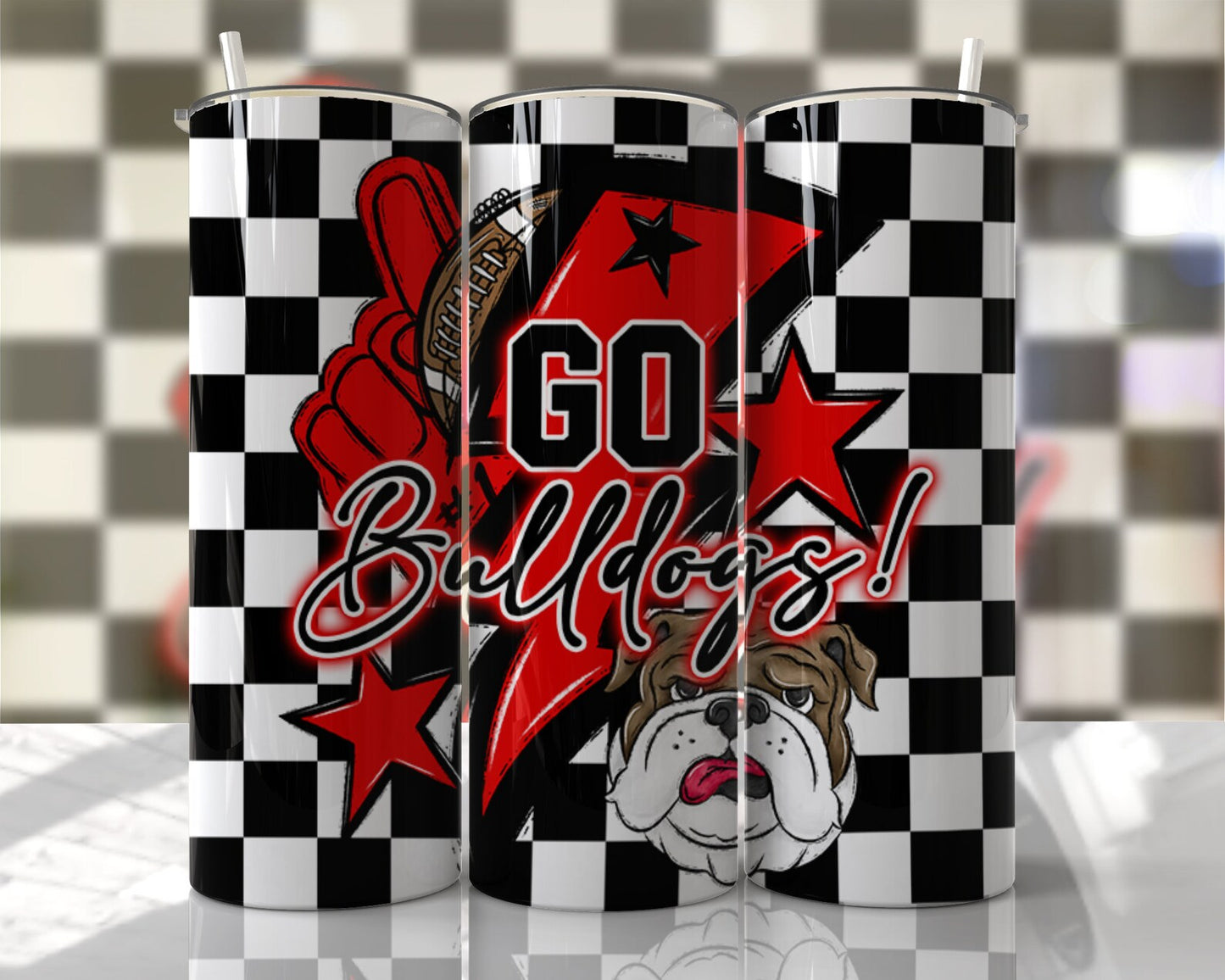 Bulldog Football Tumbler