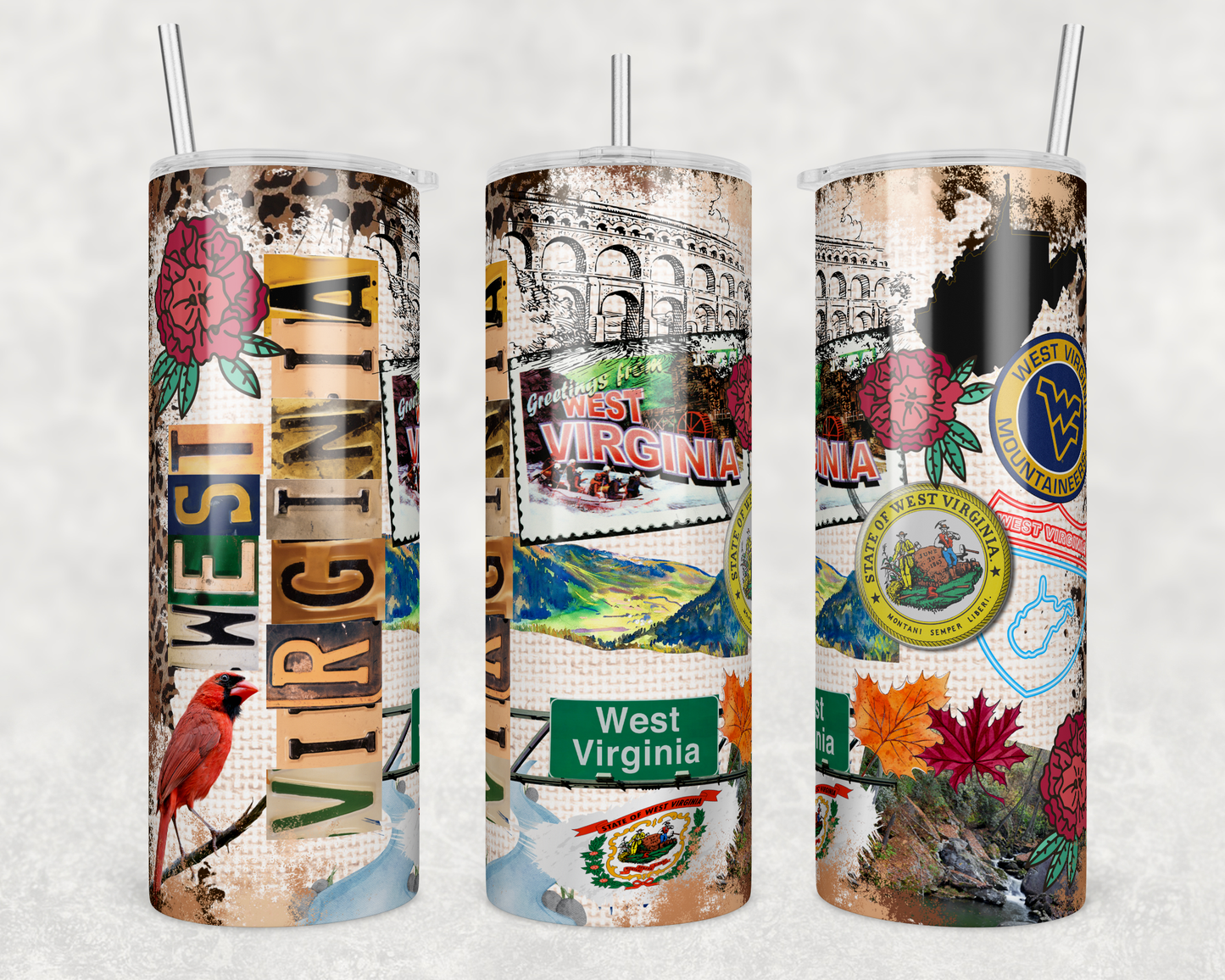 West Virginia Sublimation Tumbler