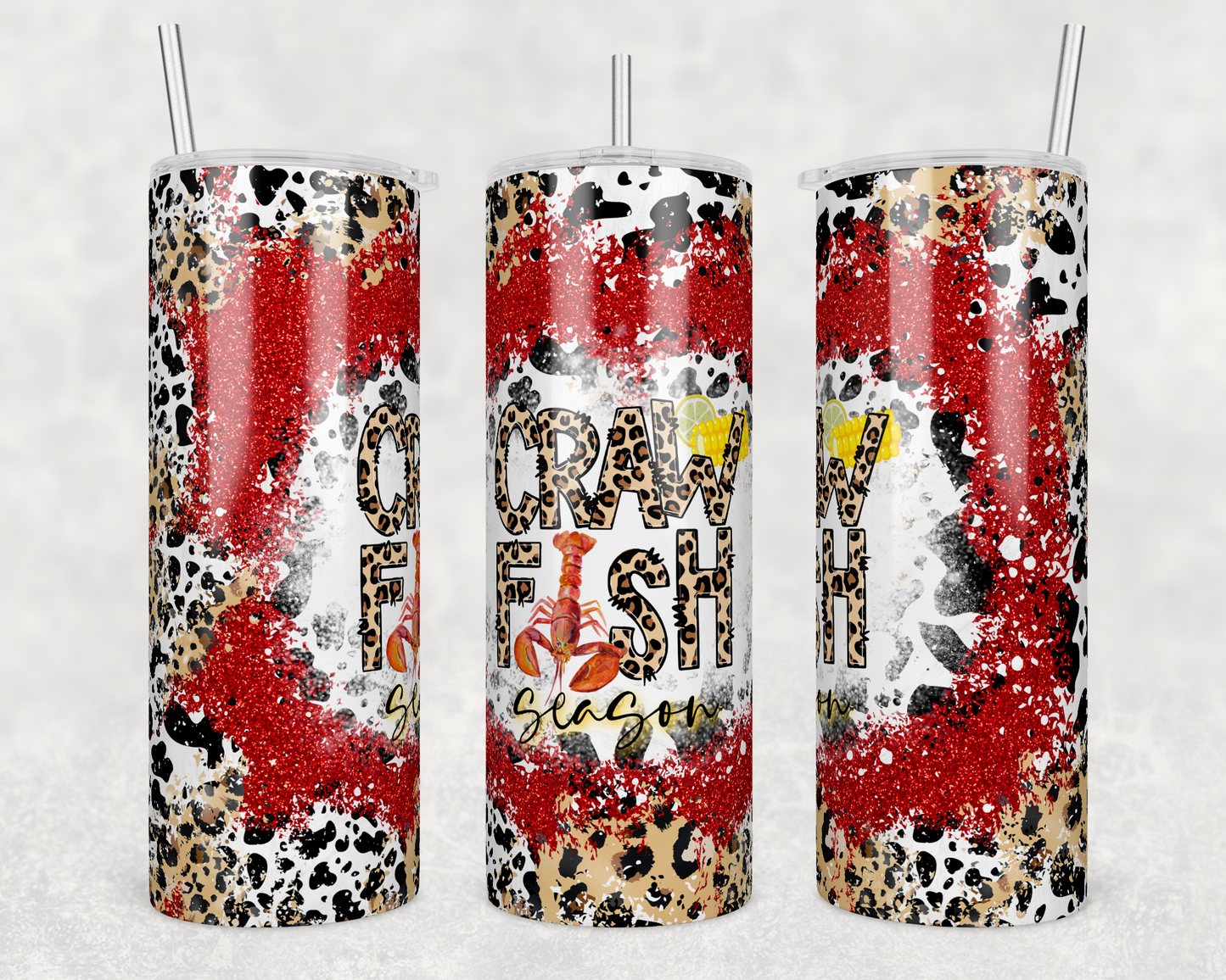 Crawfish Season 20 ounce Sublimation Tumbler