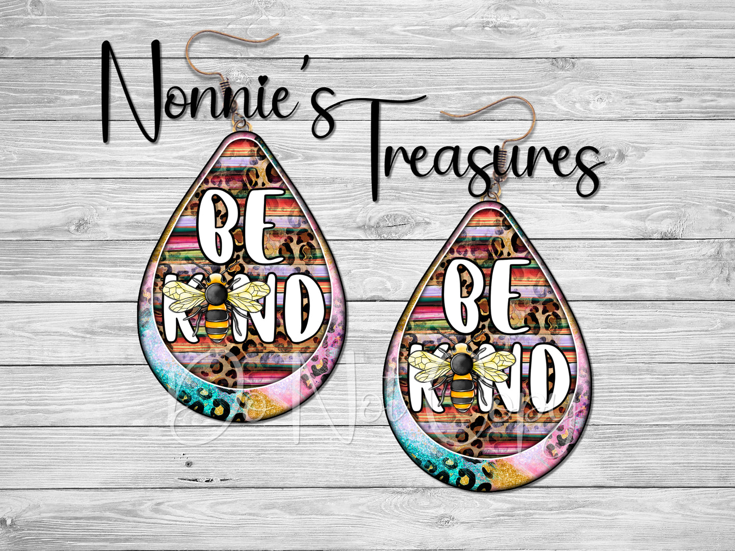 Bee Kind 1 Earrings Nonnie's Treasures