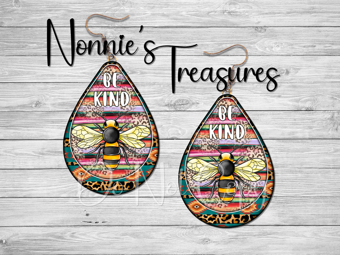 Bee Kind 2 Earrings Nonnie's Treasures