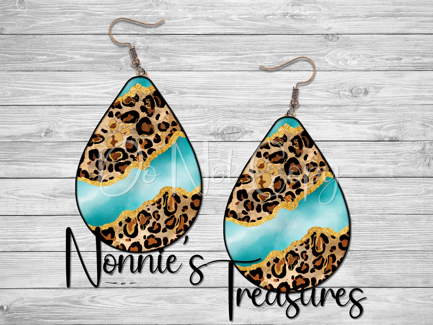 Cheetah Leopard Turquoise Nonnie's Treasures