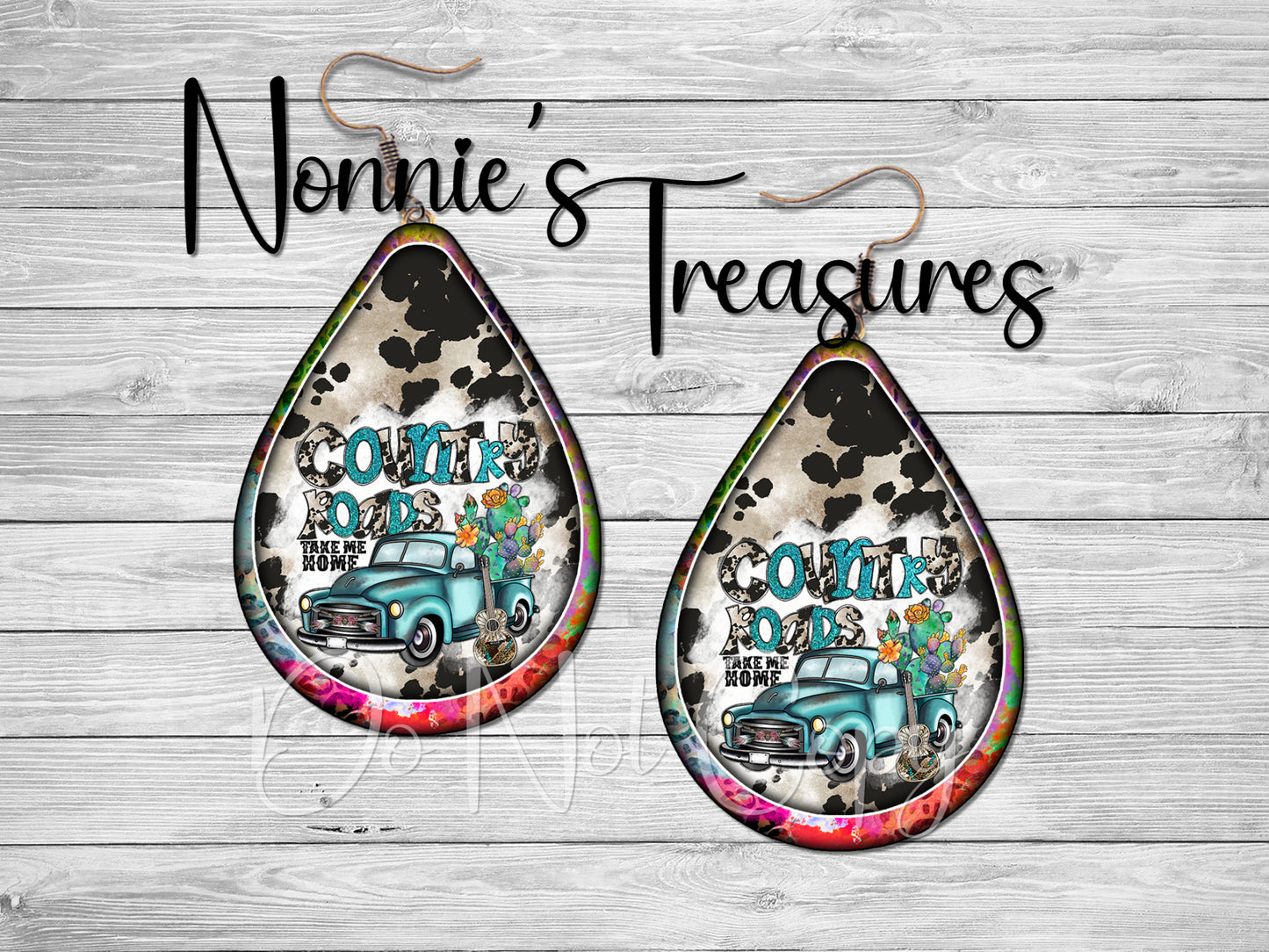 Country Roads Take Me Home Earrings Nonnie's Treasures
