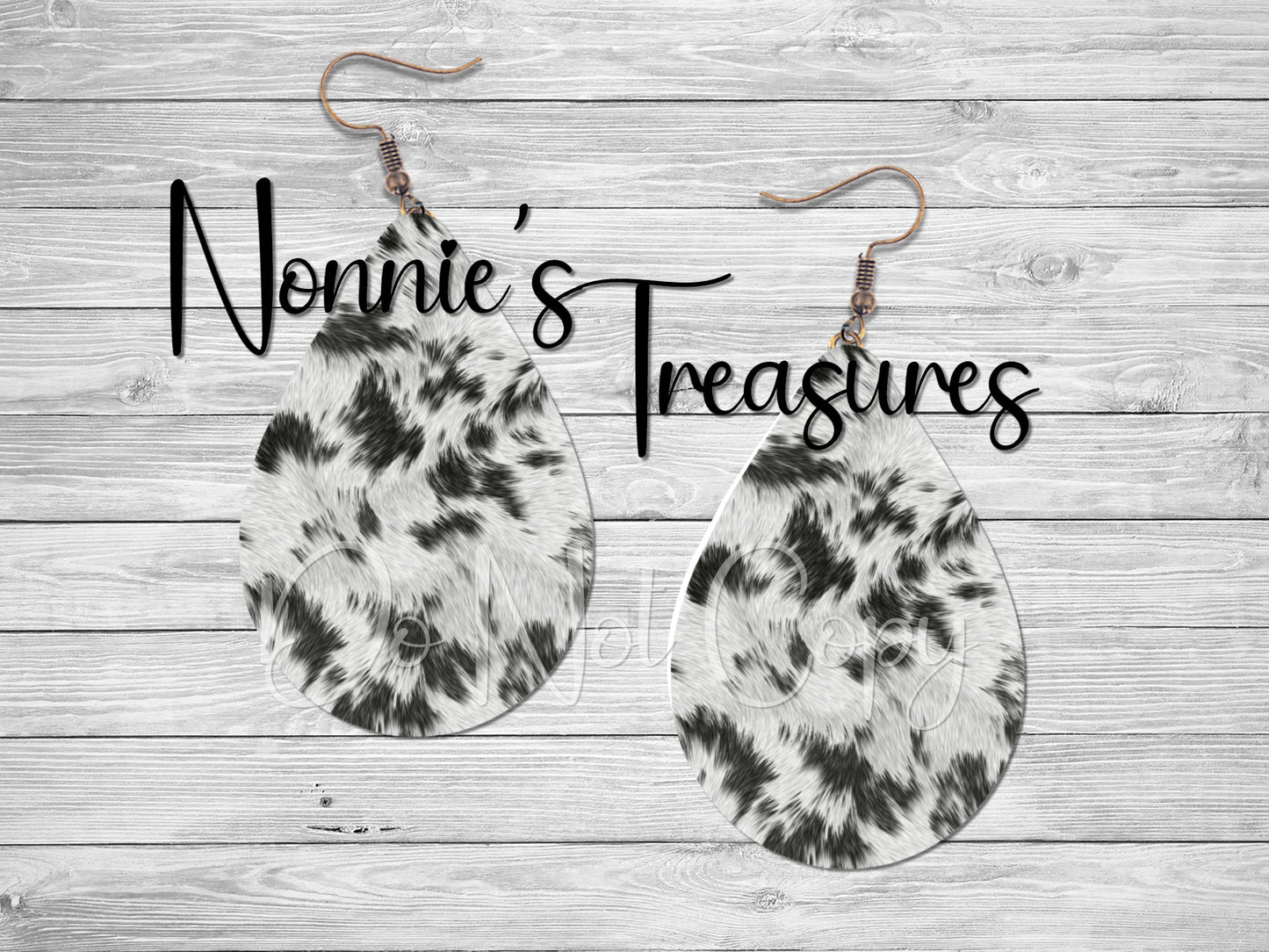 Cowhide Earrings Nonnie's Treasures