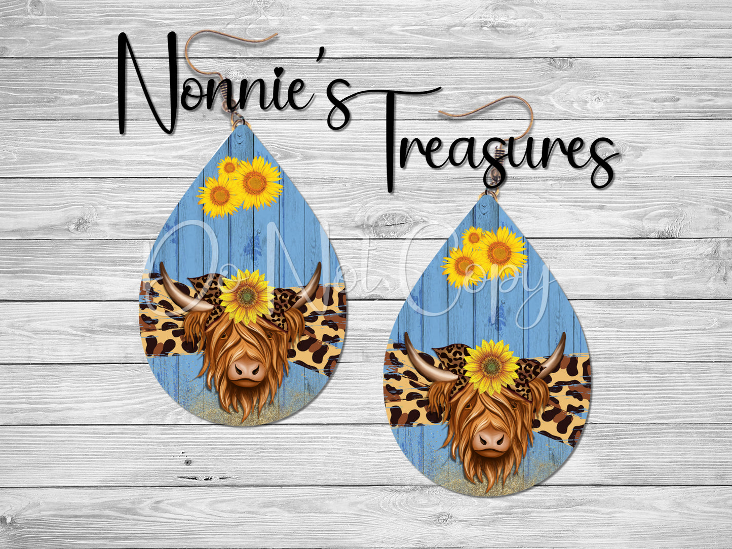Highland Cow Earrings Nonnie's Treasures