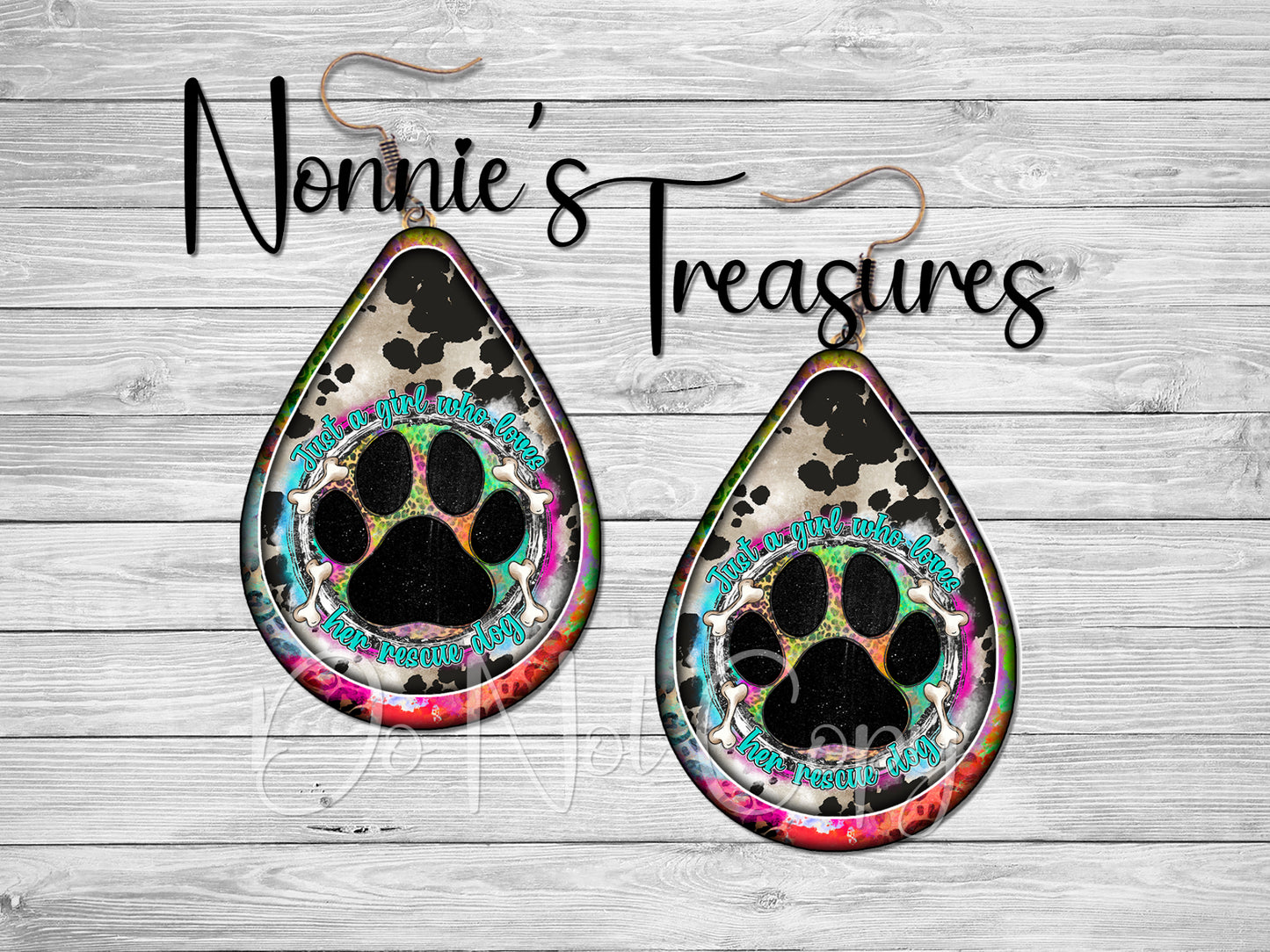 Just a Girl Who Loves Her Rescue Dog Nonnie's Treasures