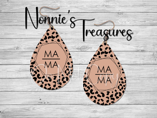 Mama Leopard Earring Nonnie's Treasures