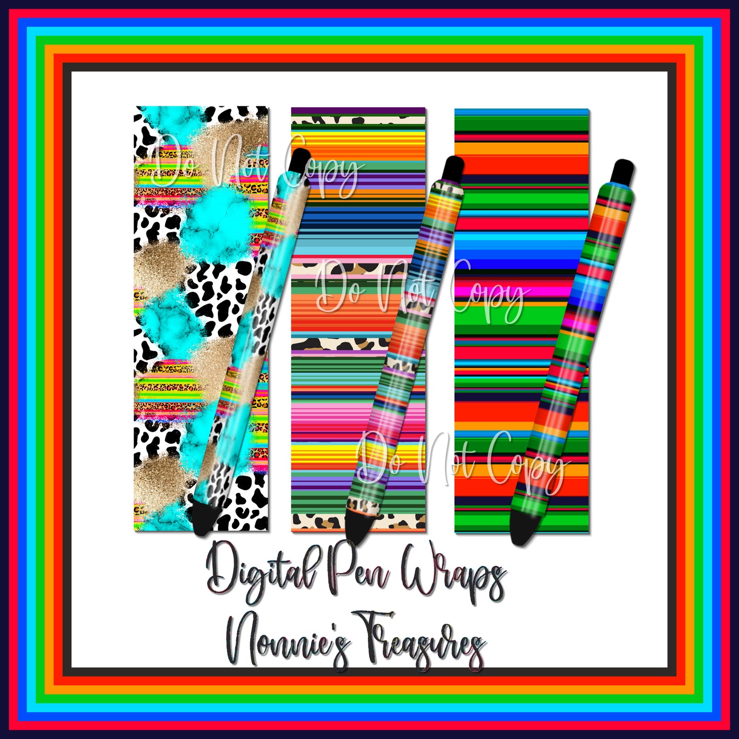 Serape Pen Wraps- Digital Download