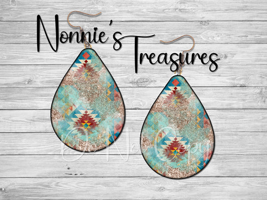 Western Aztec Earrings Nonnie's Treasures
