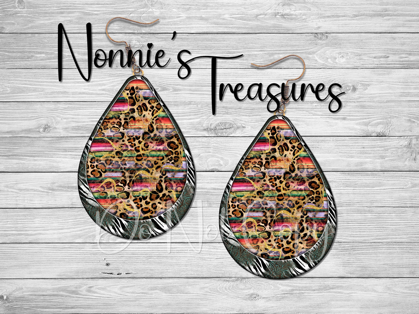 Western Cheetah Leopard Zebra Serape Nonnie's Treasures