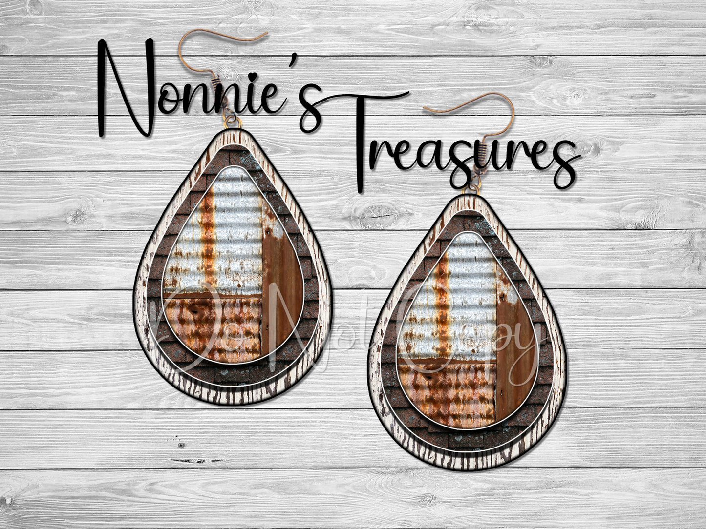 Western Rustic Earring 24 Nonnie's Treasures