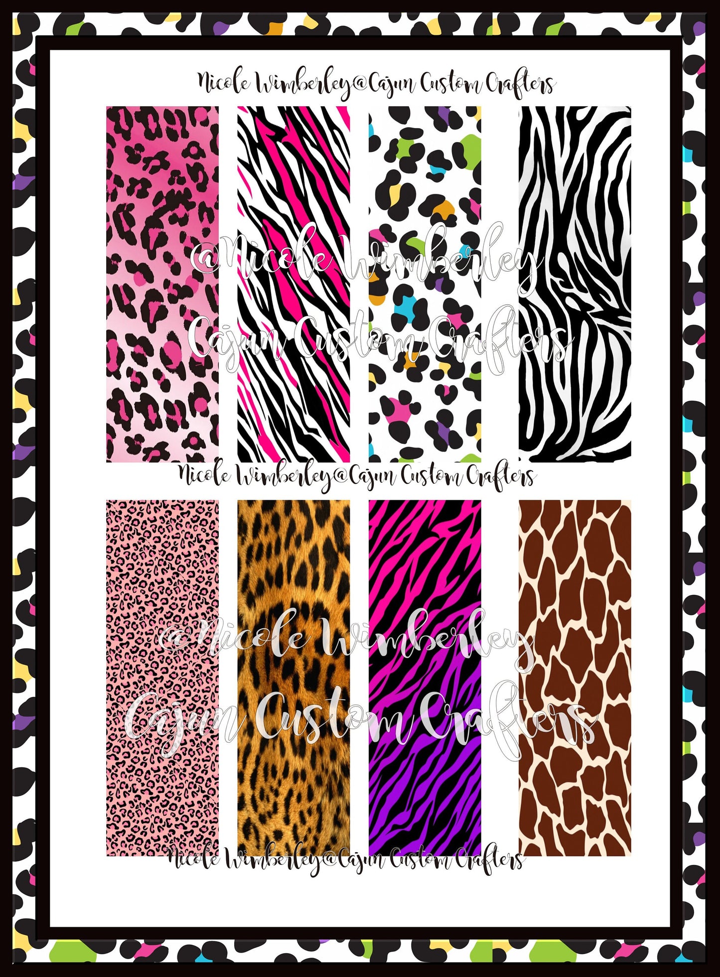 Animal Print Pen Wraps