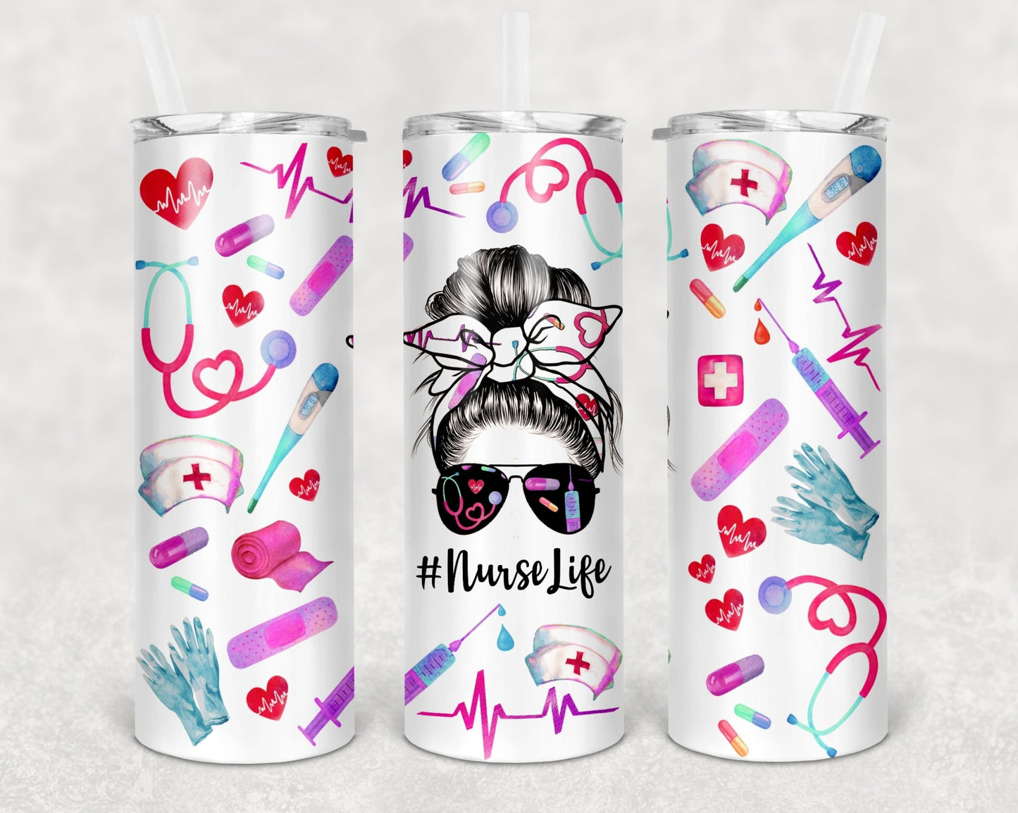 Nurse Life Sublimation Tumbler