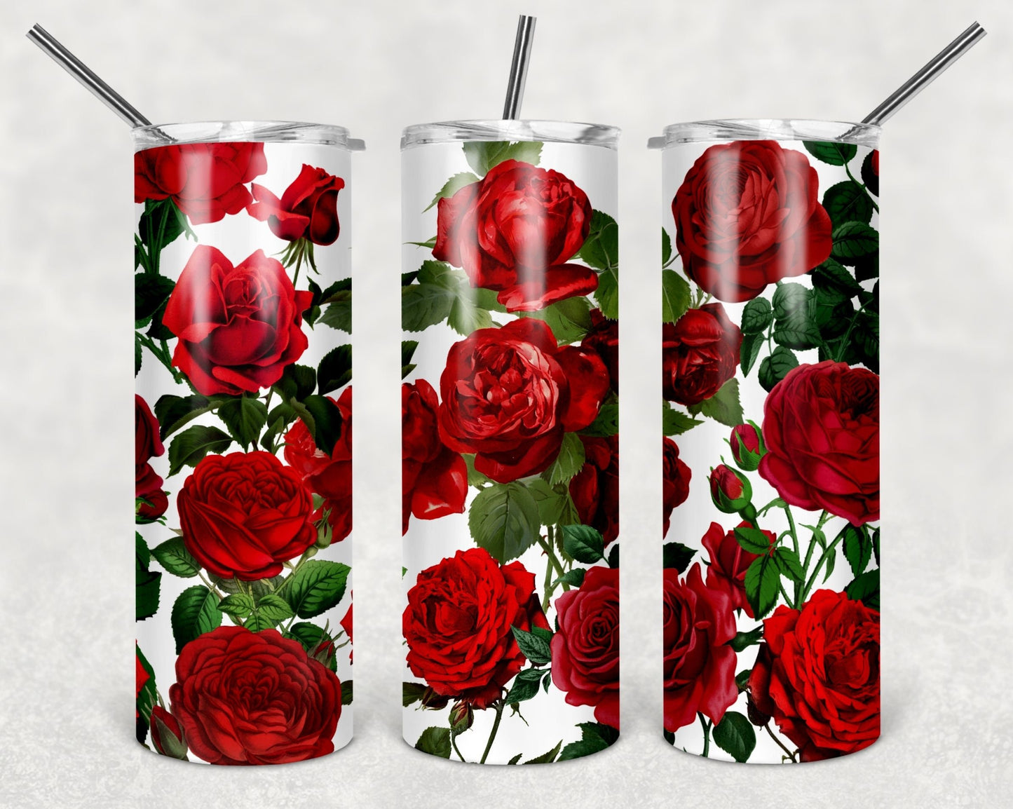Rose Sublimation Tumbler