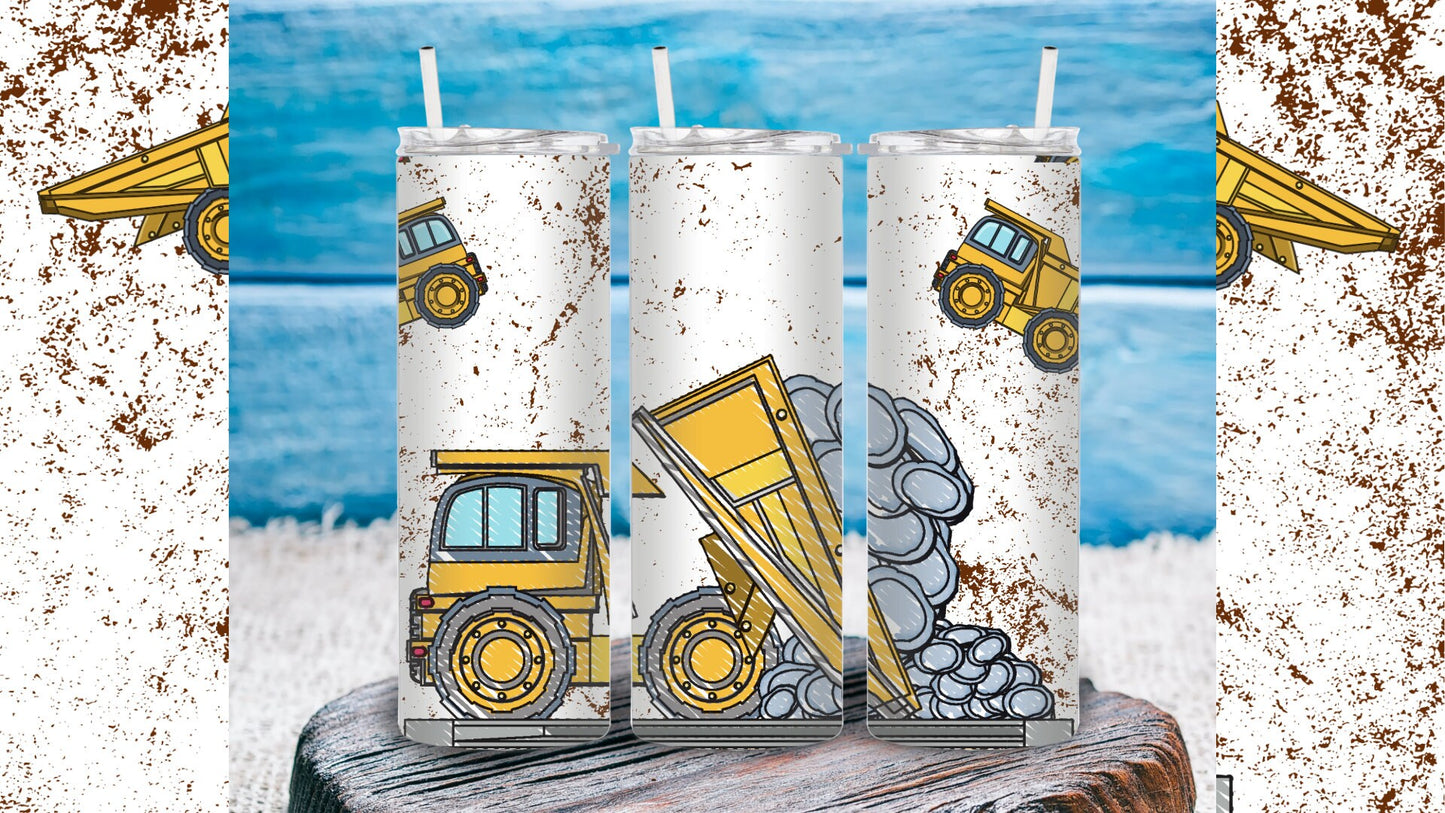 Dump Truck 20 ounce Sublimation Tumbler
