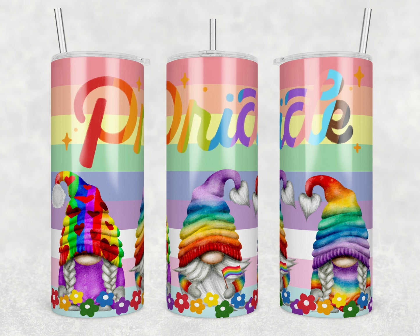 Pride Gnome Sublimation Tumbler