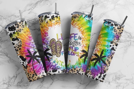 Life is Better in Flip Flops Sublimation Tumbler
