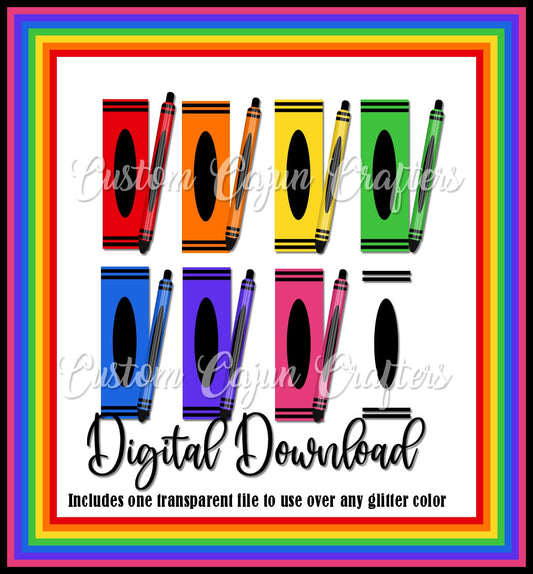 Crayon Pen Wraps- Digital Download