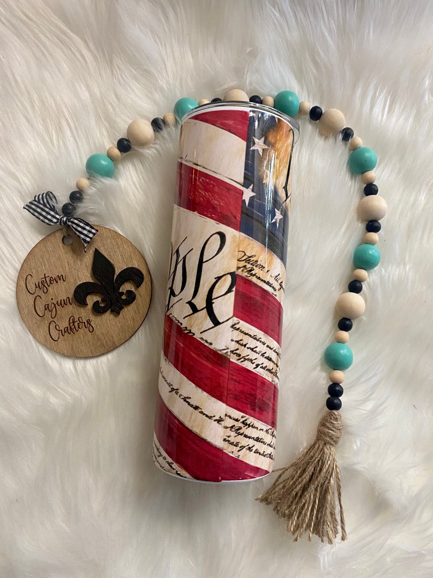 Patriotic Flag Sublimation Tumbler