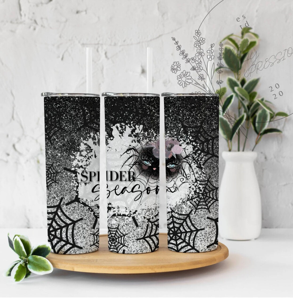 Spider Season Sublimation Tumbler bdc