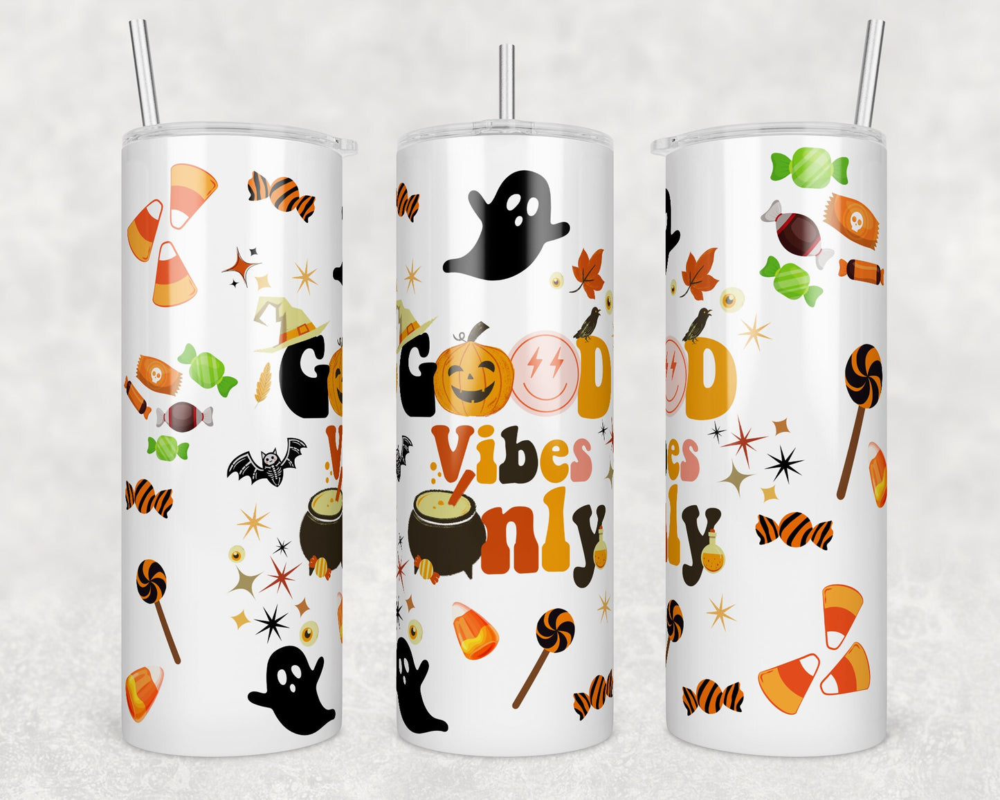 Good Vibes Only Sublimation Tumbler bdc