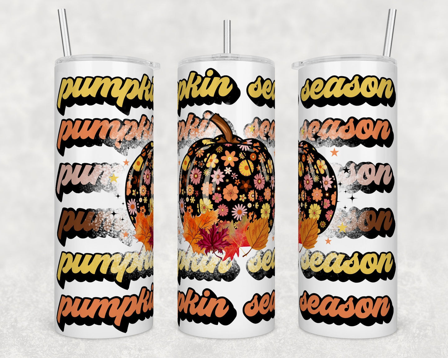 Pumpkin Season Sublimation Tumbler bdc
