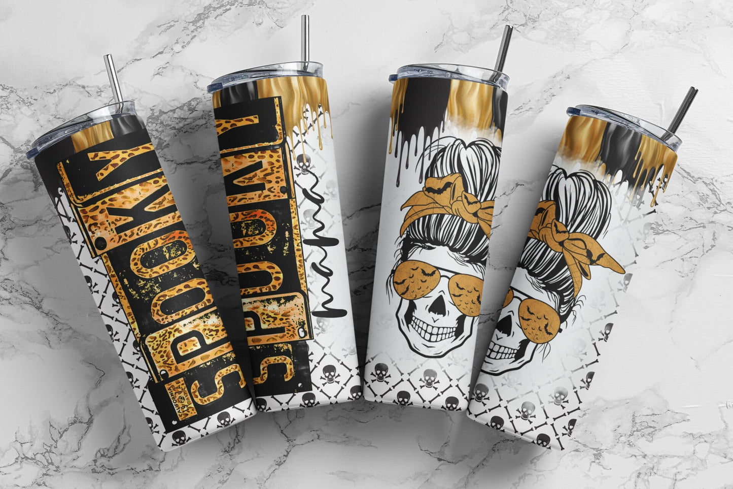 Spooky Mama Sublimation Tumbler bdc