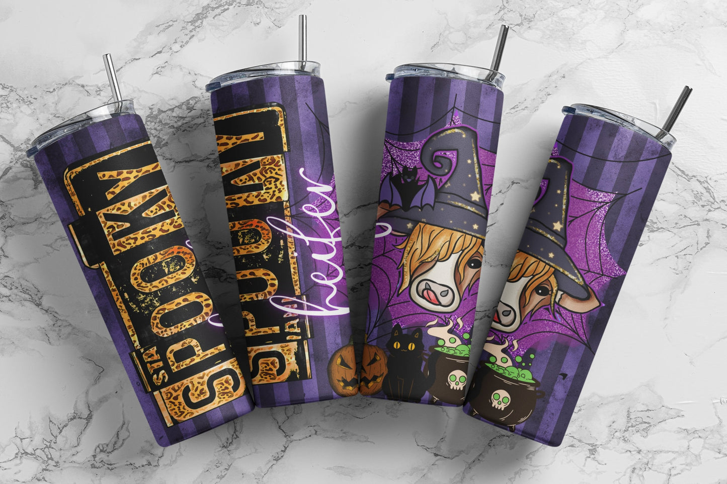 Spooky Heifer Sublimation Tumbler bdc