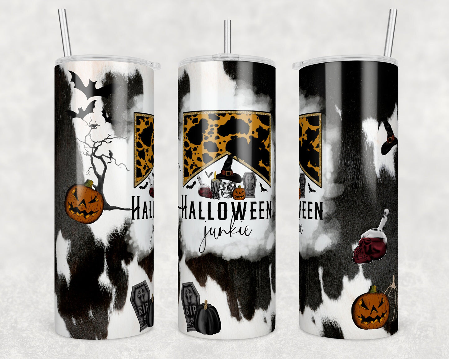 Halloween Junkie Sublimation Tumbler bdc