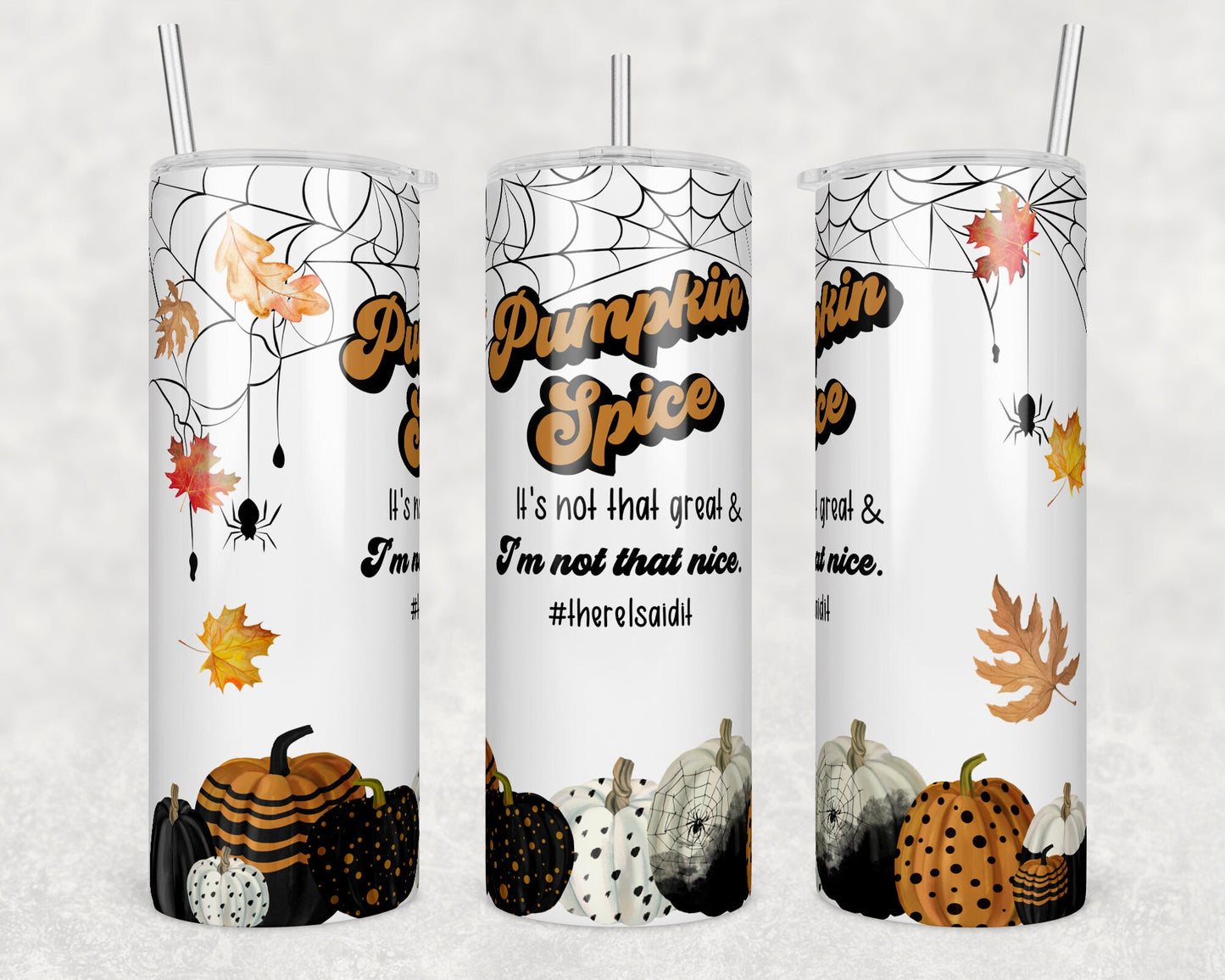 Pumpkin Spice Sublimation Tumbler bdc