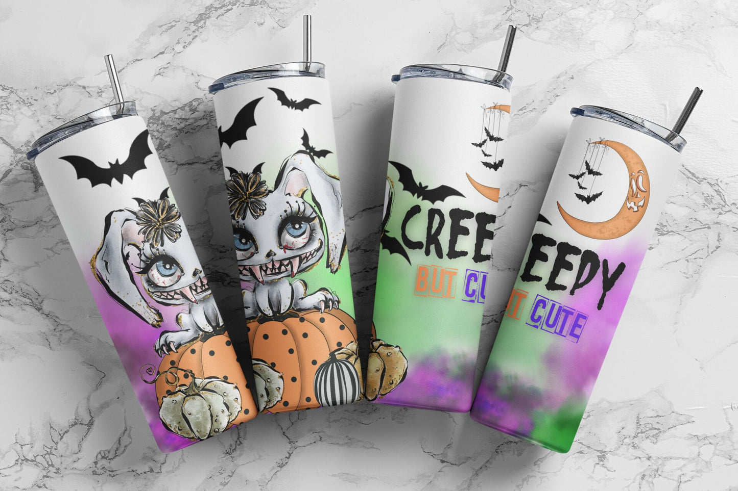 Creepy but Cute Sublimation Tumbler bdc