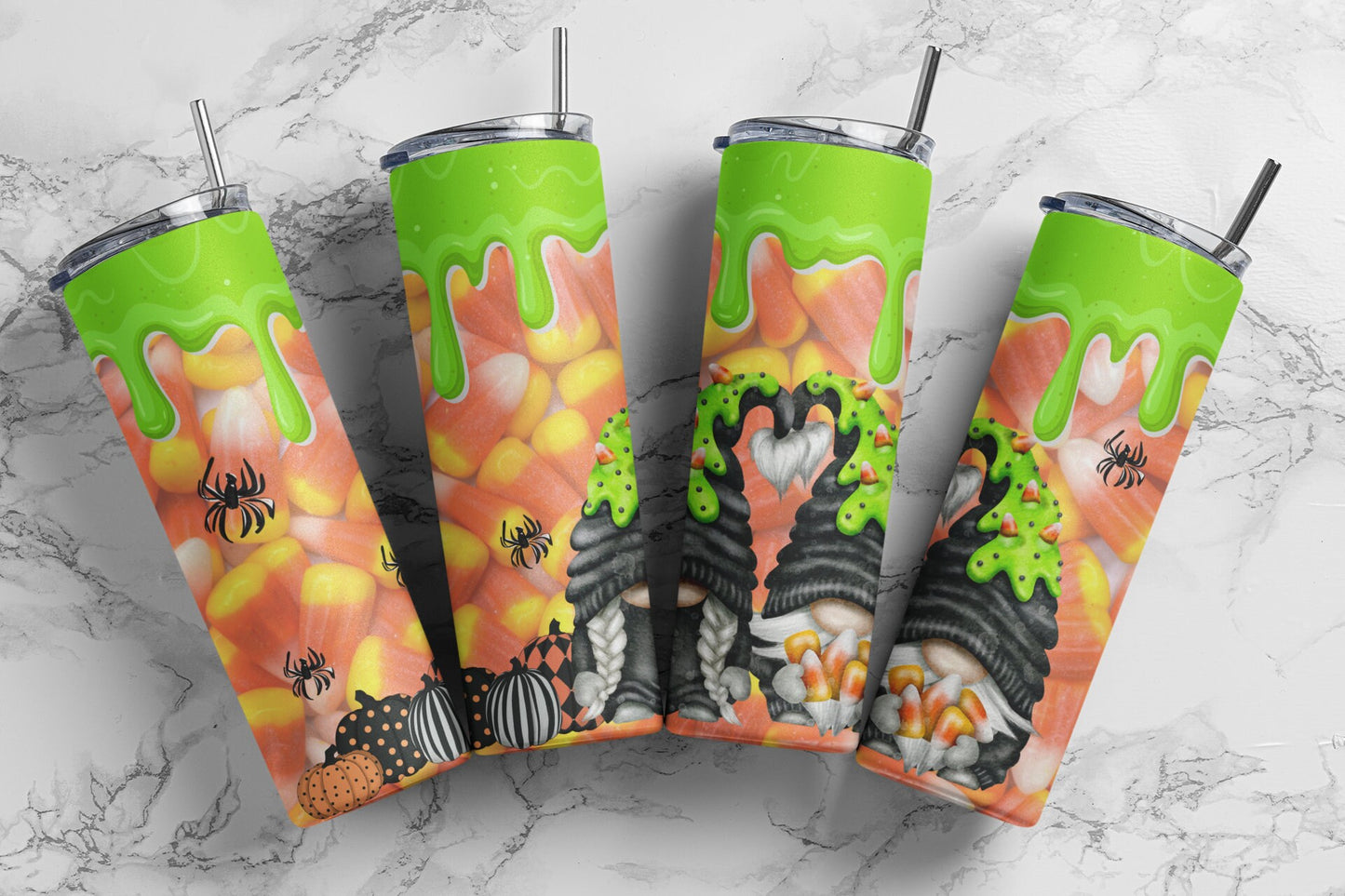 Candy Gnomes Sublimation Tumbler bdc