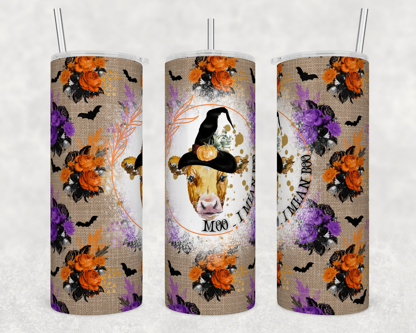 Moo I Mean Boo 2 Sublimation Tumbler bdc