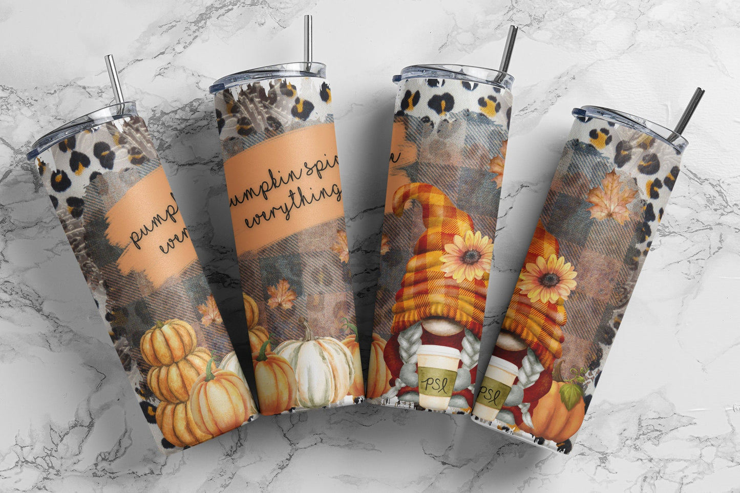 Pumpkin Spice Everything Sublimation Tumbler bdc