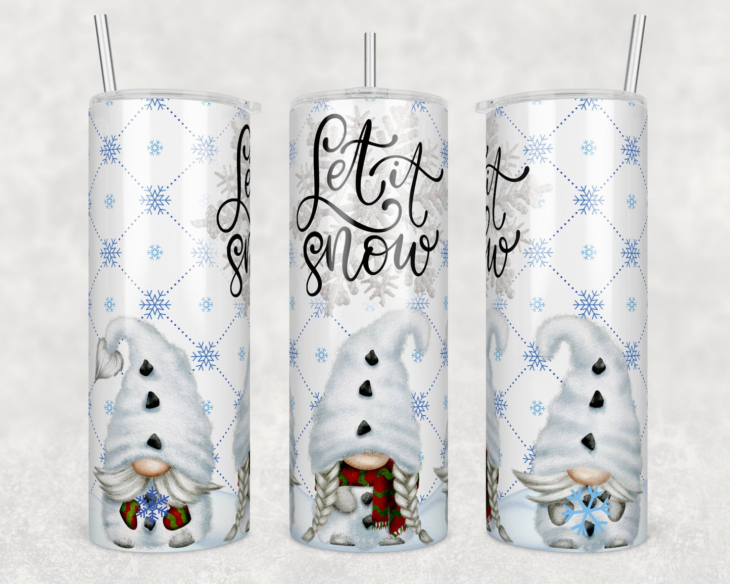 Let it Snow Sublimation Tumbler bdc
