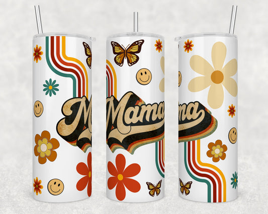 Mama butterfly rainbow-Sublimation Tumbler bdc