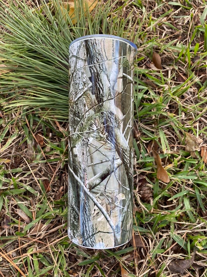 Camo Photo Tumbler 20 ounce Sublimation Tumbler nw