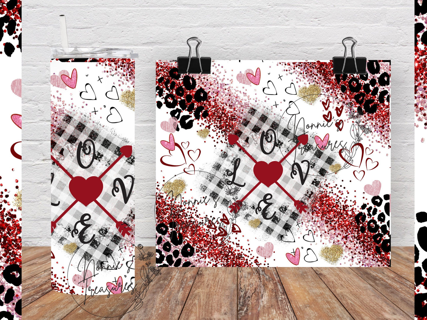 Valentine Love Heart Compass 20 ounce Sublimation Tumbler btd