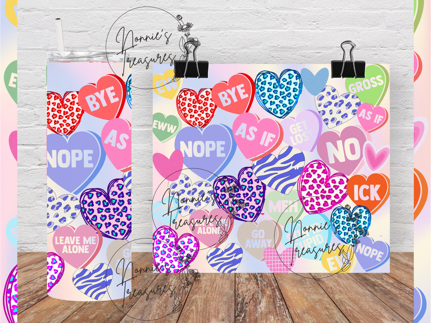 Valentine Anti Valentine 20 ounce Sublimation Tumbler btd