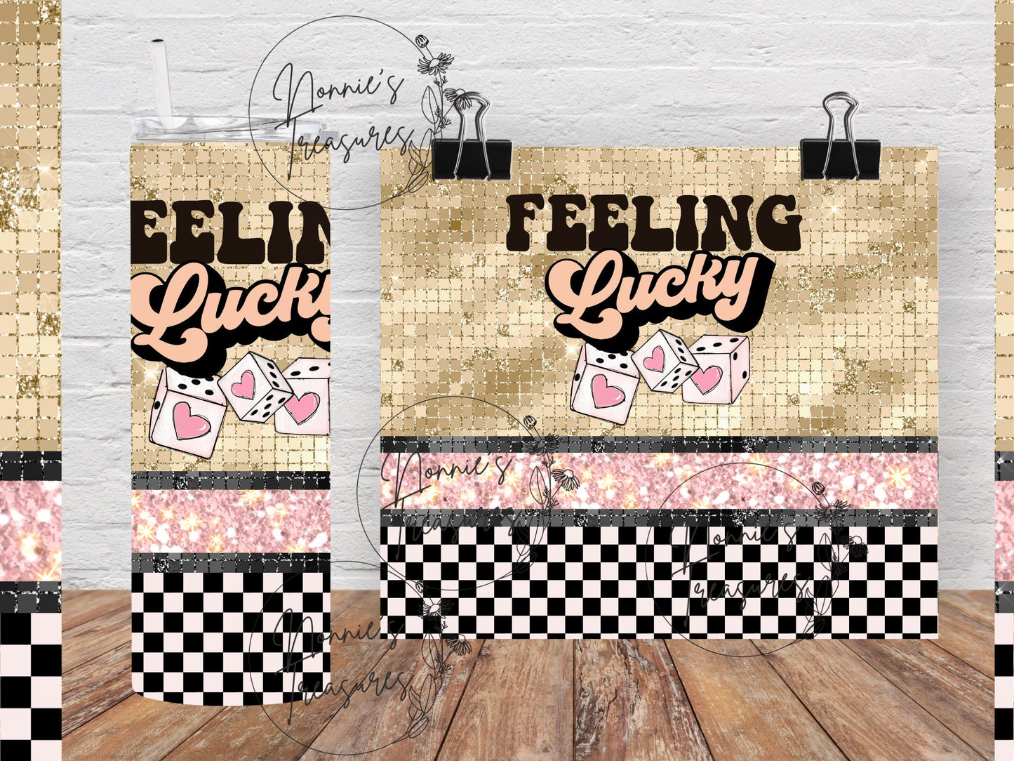 Valentine Feeling Lucky 20 ounce Sublimation Tumbler btd