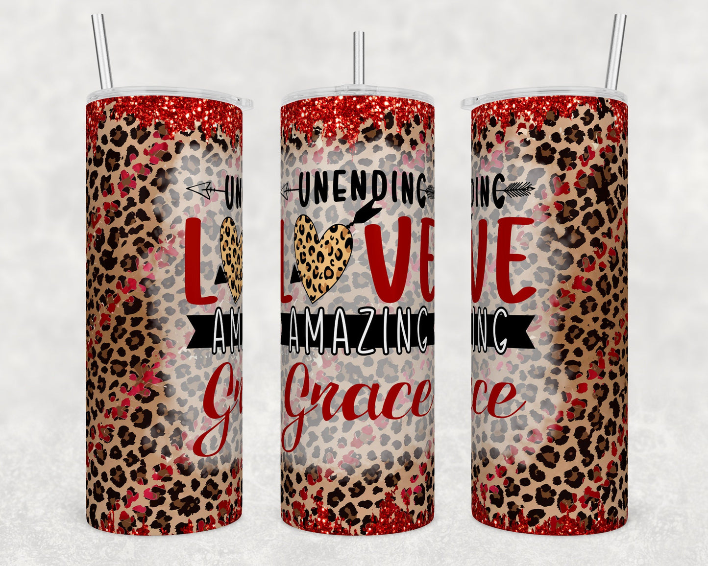 Valentine's Day- Amazing Grace 20 ounce Sublimation Tumbler btd