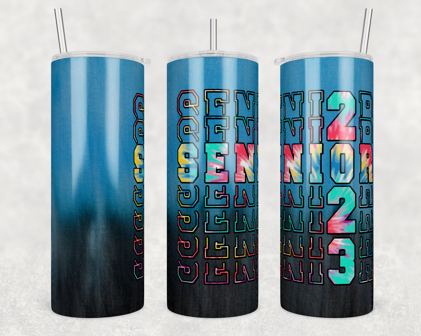 Senior 2023 Tie Dye-Sublimation Tumbler bdc