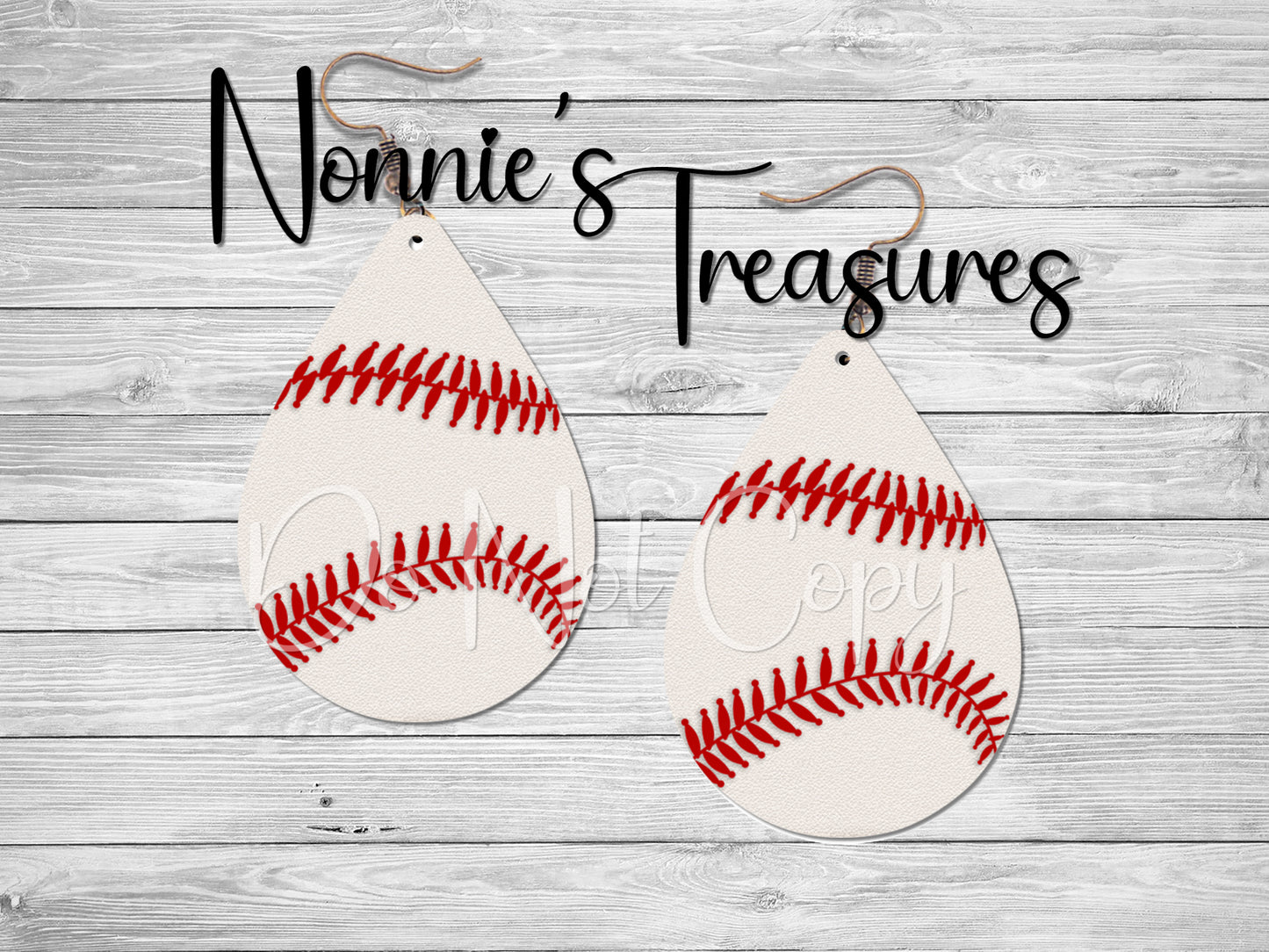 Baseball Earrings Nonnie's Treasures