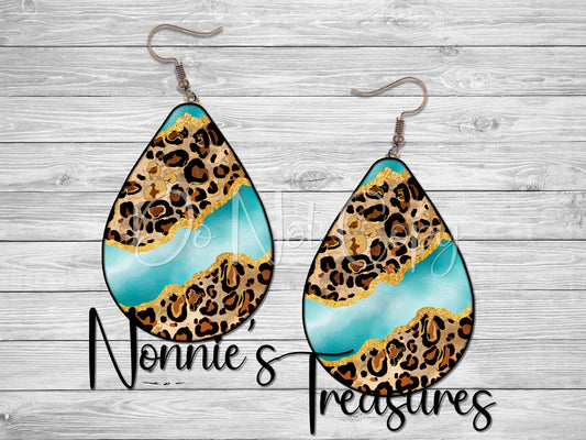 Cheetah Leopard Turquoise Nonnie's Treasures