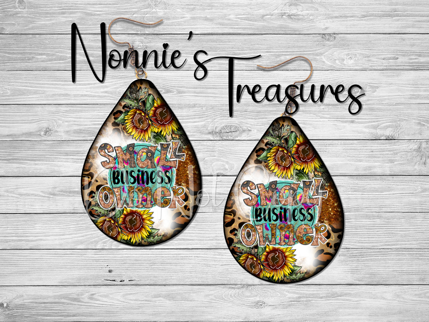 Small Business Owner Earrings Nonnie's Treasures