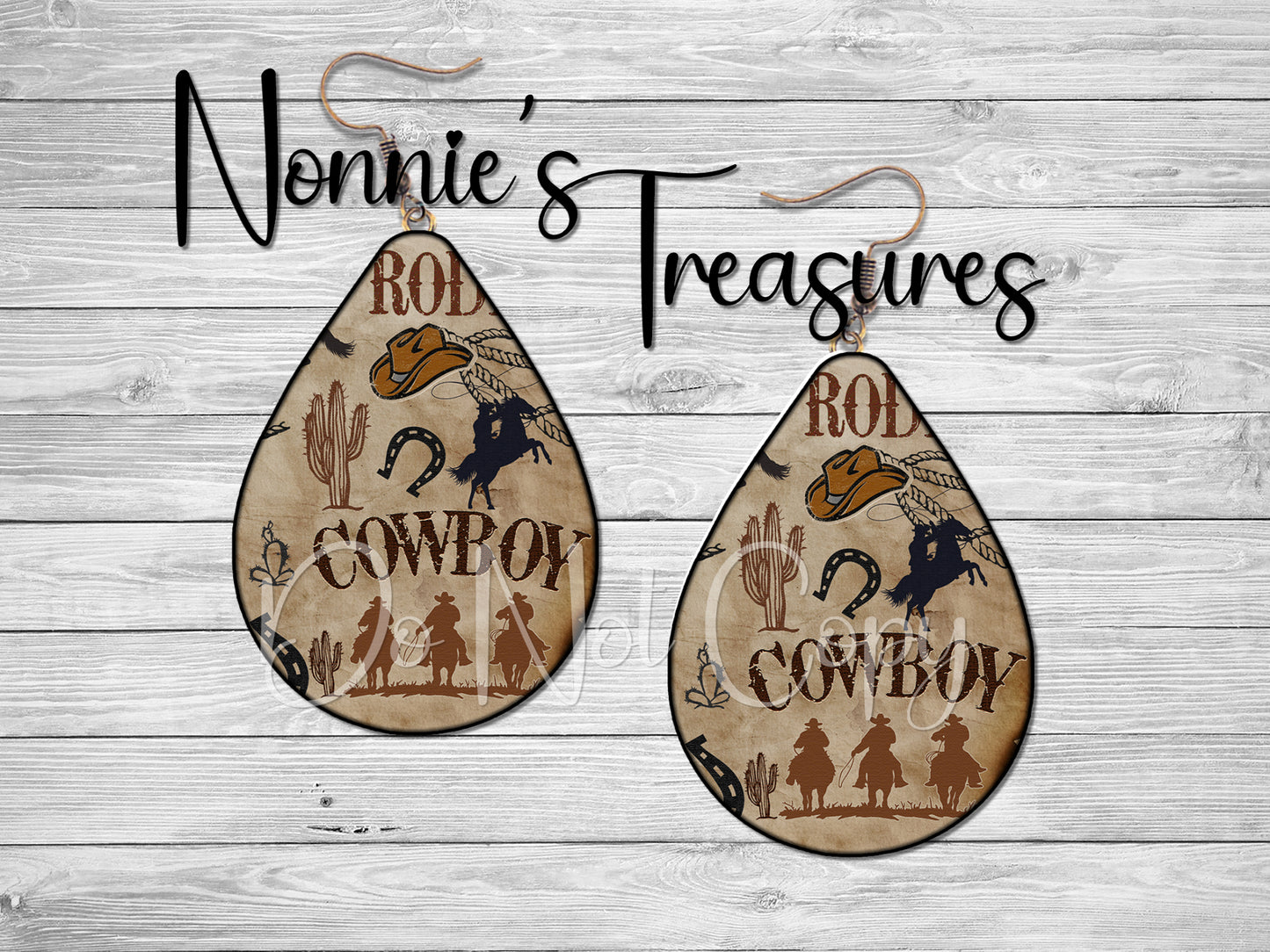 Western Rodeo Cowboy 39 Earrings Nonnie's Treasures