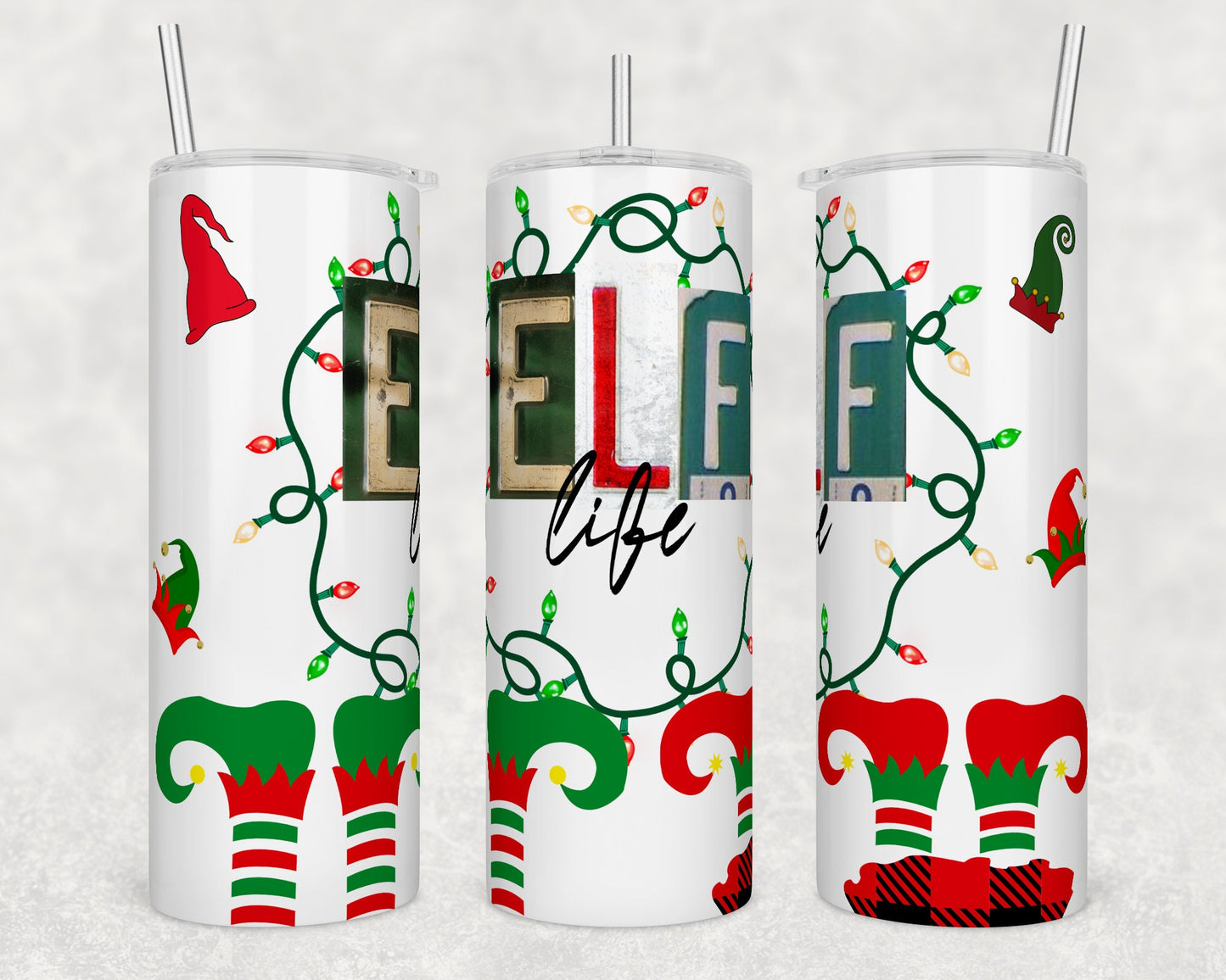Elf Life- Christmas Sublimation Tumbler bdc